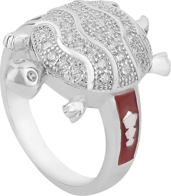 

Jewel99 Tortoise Sterling Silver Swarovski Zirconia Platinum Plated Ring