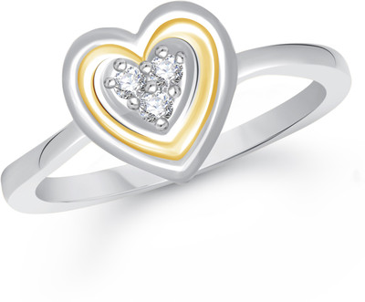 

VK Jewels Decent Heart Alloy Cubic Zirconia Gold-plated Plated Ring