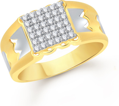 

VK Jewels Aaron Alloy Cubic Zirconia Gold-plated Plated Ring