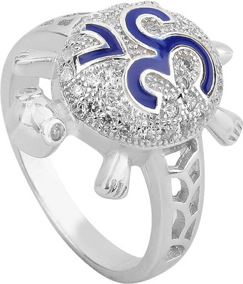 

Jewel99 Tortoise Sterling Silver Swarovski Zirconia Platinum Plated Ring