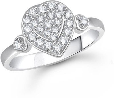 

Meenaz Alloy Cubic Zirconia Ring, White