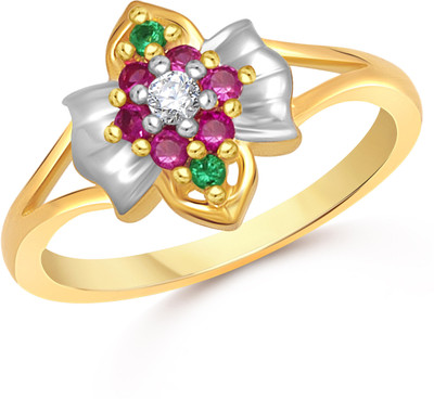 

VK Jewels Fashion Finesse Alloy Cubic Zirconia Gold-plated Plated Ring