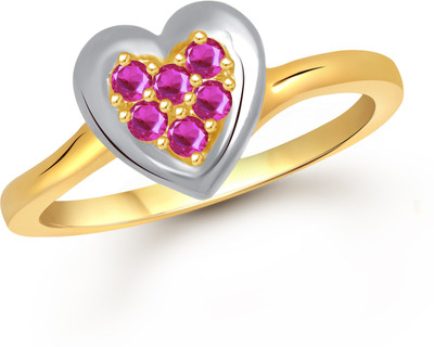 

VK Jewels True Love Heart Alloy Cubic Zirconia Gold-plated Plated Ring