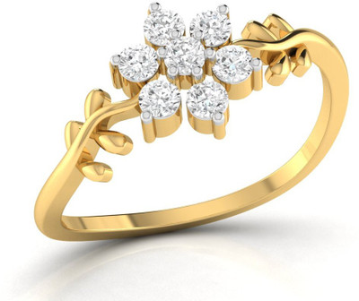 

Ciemme Sterling Silver Cubic Zirconia Gold-plated Plated Ring, Yellow
