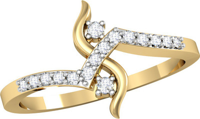 

Vachya Glory 14kt Diamond Yellow Gold ring(White Gold Plated)