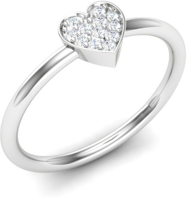 

Kataria Jewellers The Yvonne American Diamond 92.5 BIS Hallmarked Silver Ring, White