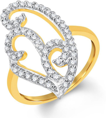 

Sukkhi Alloy Gold-plated, Rhodium Plated Ring, White;gold
