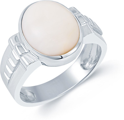 

G-Luck Silver Opal Ring, White