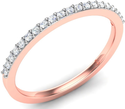 30% OFF on Theme Jewels Band LR-0071, Certified Real & 14Kt Hallmarked Pink 14kt Diamond Yellow Gold ring