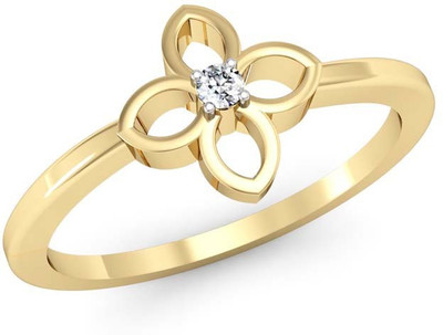 

Kataria Jewellers The Tempeste BIS Hallmarked Gold 14kt Diamond Yellow Gold ring(Yellow Gold Plated)