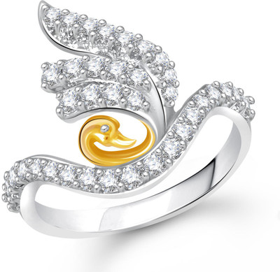 

Meenaz Alloy Cubic Zirconia Ring, Gold