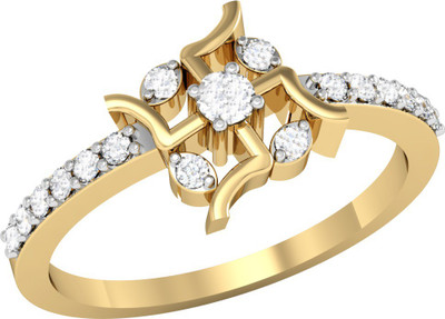 

Vachya Glory 18kt Diamond Yellow Gold ring(Yellow Gold Plated)