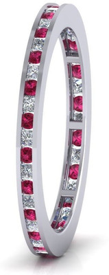 

ICR Jewels Sterling Silver Cubic Zirconia Sterling Silver Plated Ring, White