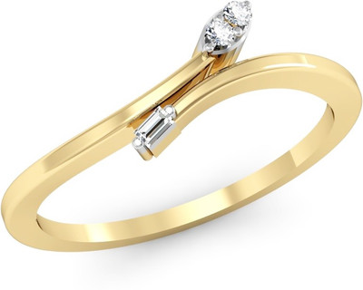 

Vachya Glory 14kt Diamond Yellow Gold ring(Yellow Gold Plated)