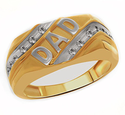 

Anopchand Tilokchand Jewellers Silver Cubic Zirconia Gold-plated Plated Ring, White