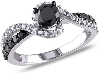 

Kiara Jewellery Sterling Silver Swarovski Zirconia Rhodium Plated Ring, White