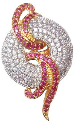 

Uzuri Gorgeous Ethnic Copper Rhodium Plated Ring, Multicolor