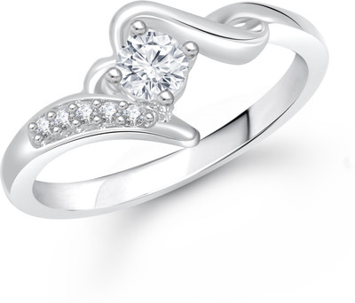 80 Off On Meenaz Jewellery Diamond Silver Solitaire Rings For