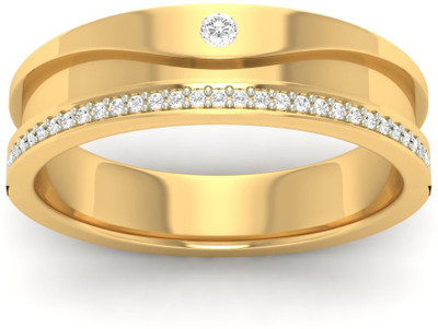 

Jewels5 Aakav 18kt Diamond Yellow Gold ring(Rhodium Plated)