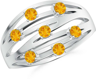 

Kiara Jewellery Purva Silver Swarovski Zirconia Rhodium Plated Ring