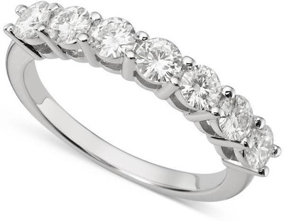 

Kiara Jewellery Tejal Sterling Silver Swarovski Zirconia Gold-plated Plated Ring