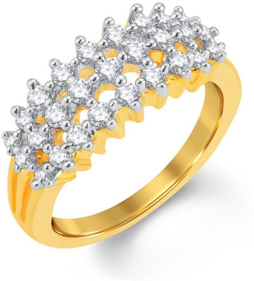 

Sukkhi Alloy Gold-plated, Rhodium Plated Ring, White;gold