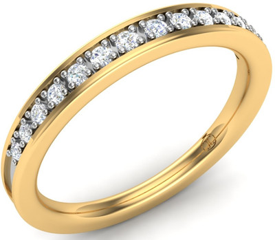30% OFF on Theme Jewels Band LR-0073, Certified Real Diamond & 18Kt Hallmarked Yellow 18kt Diamond Yellow Gold ring