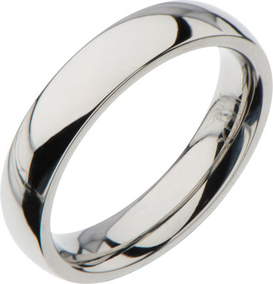

Inox Jewelry Polished 4mm Band Stainless Steel Ring, Silver
