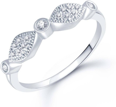 

Sukkhi Alloy Cubic Zirconia Rhodium Plated Ring, White