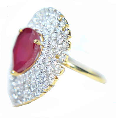 

Oroca Arts AmericanDiamondRing12L Silver Diamond Gold-plated Plated Ring