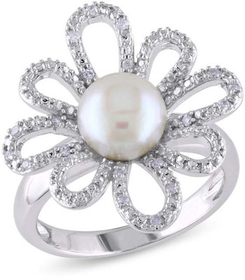 

Kiara Jewellery Sterling Silver Swarovski Zirconia Rhodium Plated Ring, White