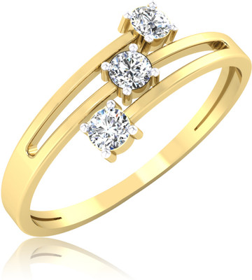 31% OFF on Forever Carat Winged Trio 14kt Diamond Yellow Gold ring