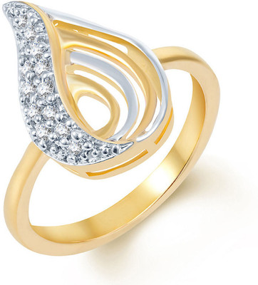 

Sukkhi Splendid Alloy Cubic Zirconia Gold-plated, Rhodium Plated Ring, Gold;white