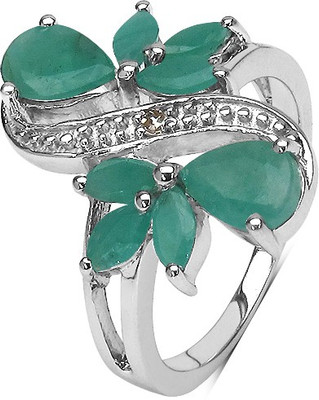 

Johareez Silver Ring, Green