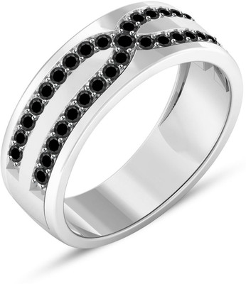 

Anopchand Tilokchand Jewellers Silver Cubic Zirconia Gold-plated Plated Ring, White