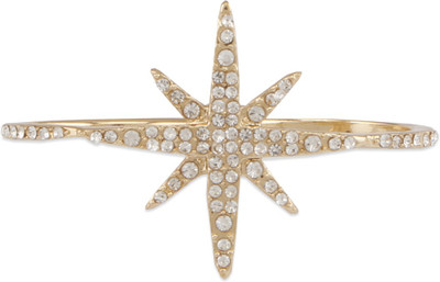 

Oomph! Gold & White Star Crystal Fashion Jewellery Ring for Women, Girls & Ladies Metal Ring