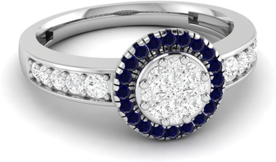

Parshva Diam Silver Ruby Gold-plated Plated Ring, White