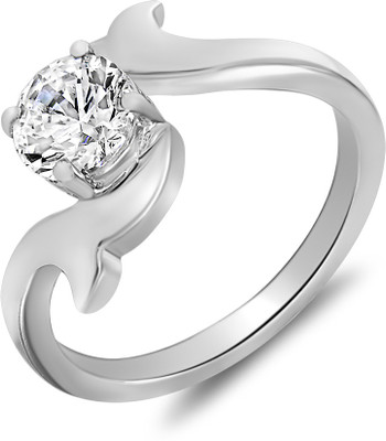 49% OFF on mahi Glam Star Solitaire Alloy, Brass Swarovski Crystal Rhodium Plated Ring