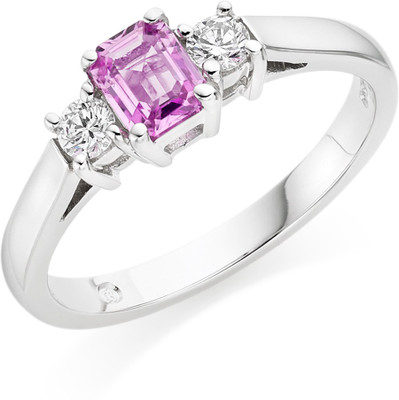 60% OFF on Ziveg 92.5 Sterling Silver Made With Swarovski Zirconia Silver Swarovski Crystal Platinum Plated Ring