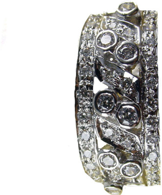 

Phoenix Sterling Silver Swarovski Zirconia Sterling Silver Plated Ring, White