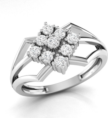 

Ciemme Sterling Silver Cubic Zirconia Gold-plated Plated Ring, White