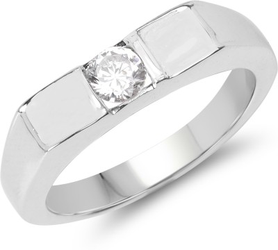 Johareez BridalMe 0.45CTW White Cubic Zirconia .925 Sterling Silver Solitaire Ring Sterling Silver Cubic Zirconia Rhodium Plated Ring