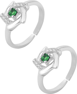 

Jewel99 Tenshi Sterling Silver Swarovski Zirconia Platinum Plated Toe Ring