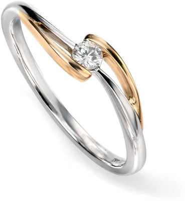 

Facetzinspire Real Gold Diamond Gold-plated Plated Ring, Gold;silver