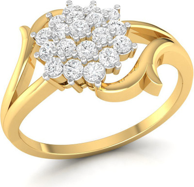 

Ciemme Sterling Silver Cubic Zirconia Gold-plated Plated Ring, Yellow