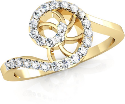 

Vachya JLR-48 18kt Diamond Yellow Gold ring(Yellow Gold Plated)