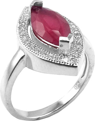 34% OFF on Jewel Craft Silver Onyx Rhodium Plated Ring
