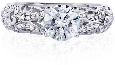 

Kiara Jewellery Sterling Silver Swarovski Zirconia Rhodium Plated Ring, White
