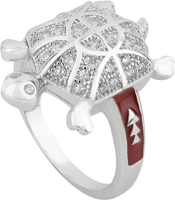 

Jewel99 Tortoise Sterling Silver Swarovski Zirconia Platinum Plated Ring