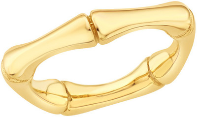 

Peora Golden Bamboo Alloy Ring, Gold